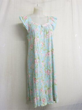 Pastel Blue Floral Smocked Top